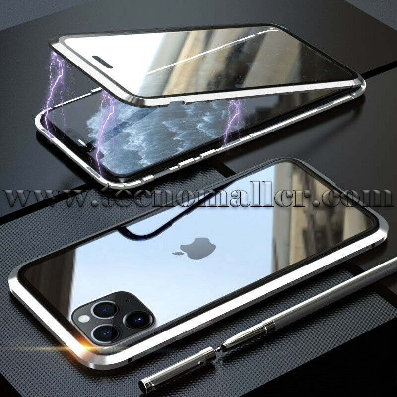 iPhone 12 Pro Max 360 ° magnético de la caja de cristal templado -  carrocería completa