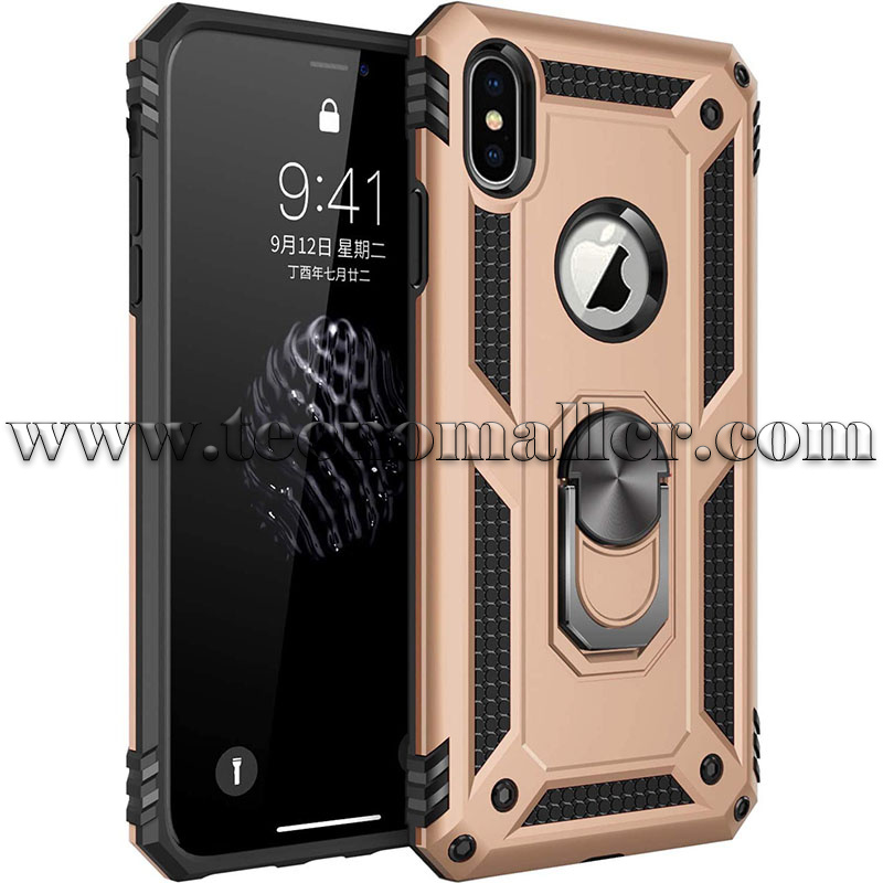 Carcasa para iPhone Xs/iPhone X, resistente con absorción de golpes,  protección para iPhone Xs/X -BL&PK